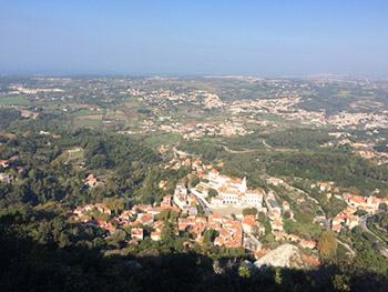 View of Sintra from Moorish castle